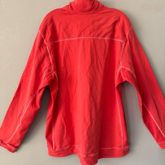 Tommy Bahama Red Quarter Zip Up Sweatshirt Size XXL - Picture 5 of 8